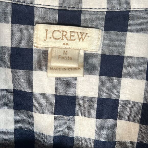 J.Crew Women's Gingham Button Up Shirt - Picture 4 of 6